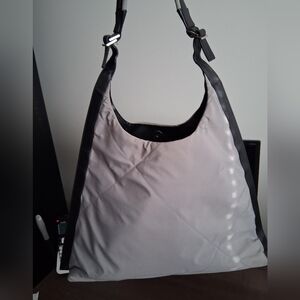 Salvatore Ferragamo Black and Gray Quilted Bag